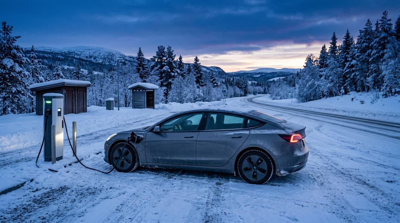 Autonomie réelle d'une électrique premium en hiver : 402 km relevés contre 653 au catalogue